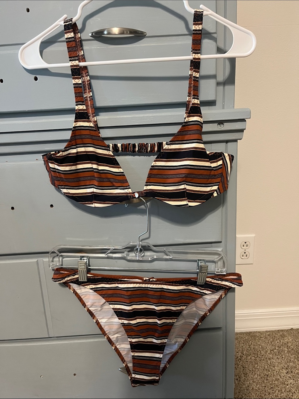 DOEN Portofino Bikini Top and Palermo Bikini Bottom in Montecito Stripe